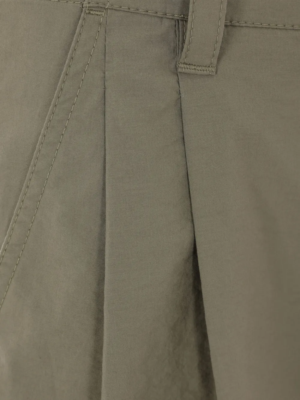 Brunello Cucinelli Broek met geplooid detail Groen