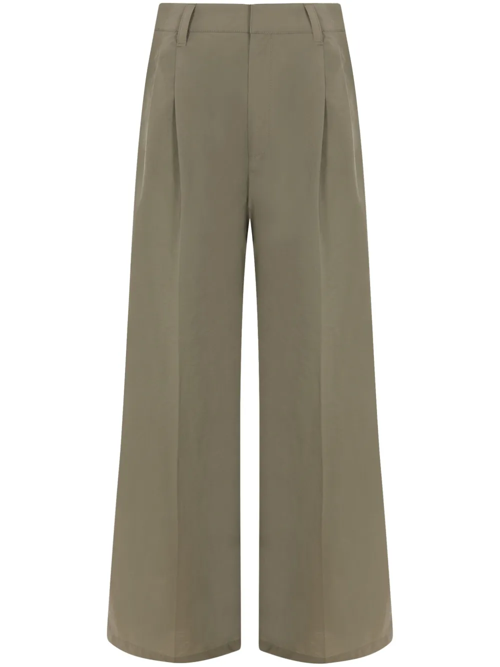 Brunello Cucinelli Broek met geplooid detail Groen