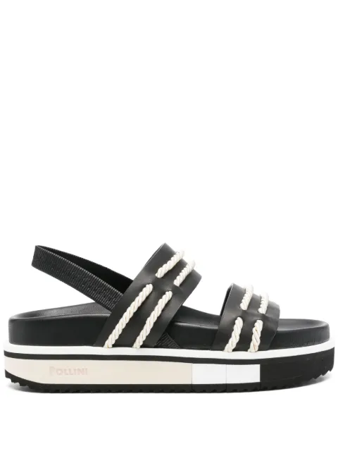 Pollini sandalias con detalle de cuerda