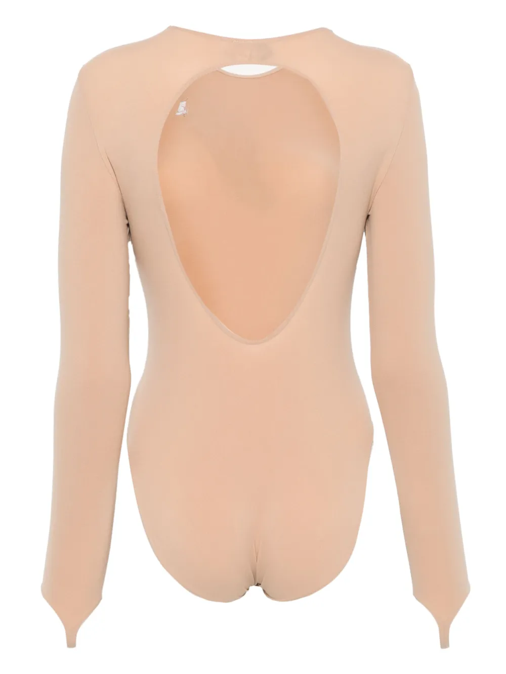 ANDREĀDAMO Getailleerde jersey body - Beige