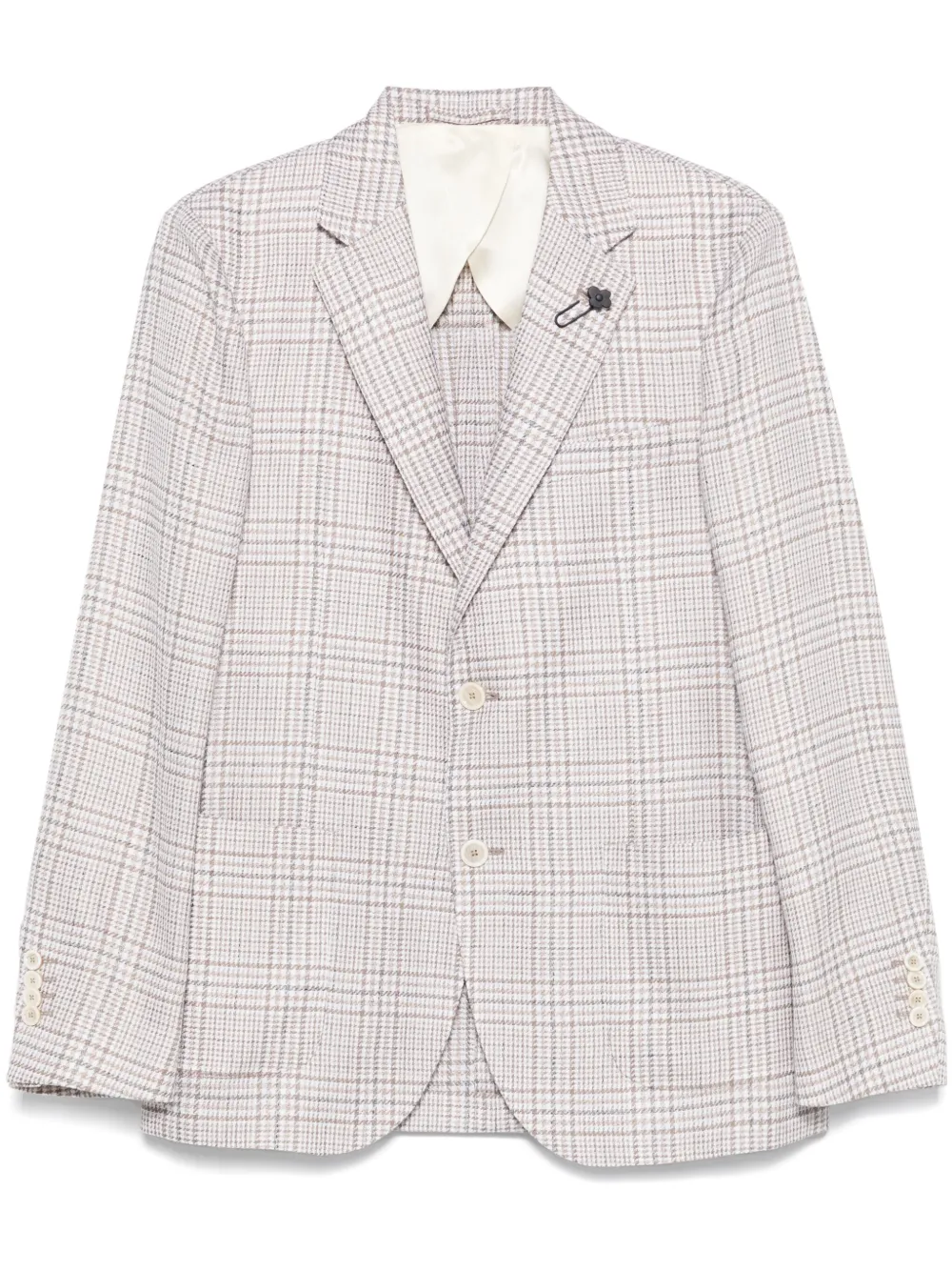 Lardini brooch-detail blazer | Neutrals | Image 1