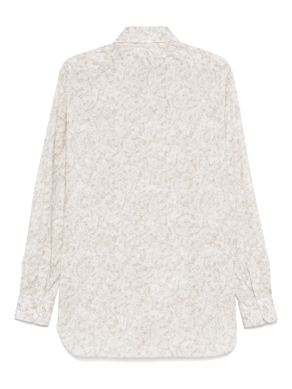 Kiton Overhemd met paisley-print Beige