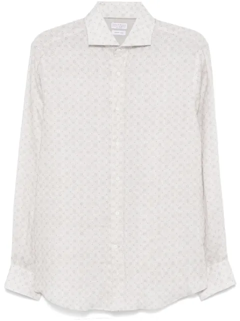 Brunello Cucinelli floral-print shirt  