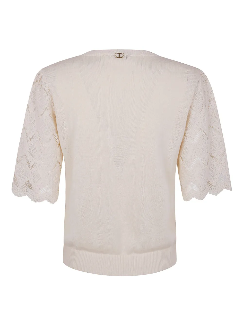 TWINSET lace-sleeved blouse - Beige