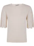 TWINSET lace-sleeved blouse - Neutrals