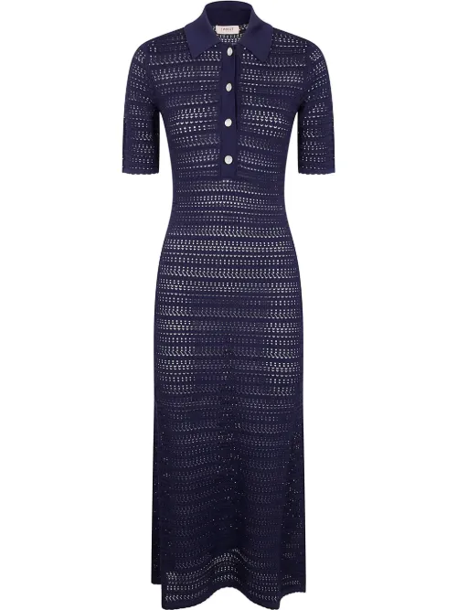 Robe en maille ajourée - TWINSET - Modalova
