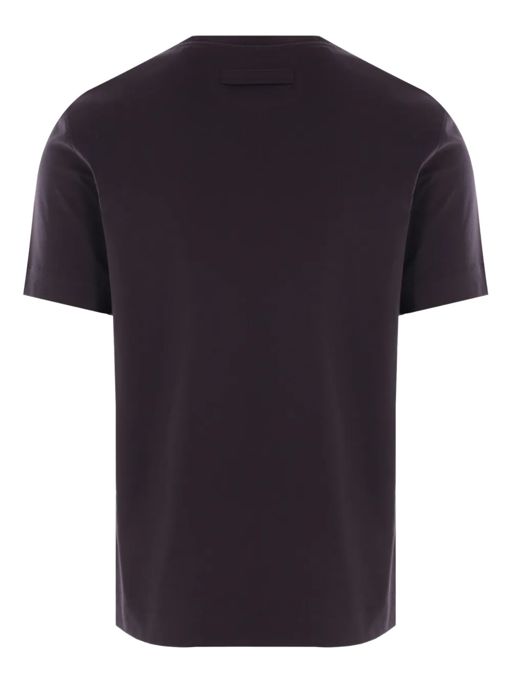 Zegna Katoenen T-shirt met geborduurd logo - Blauw