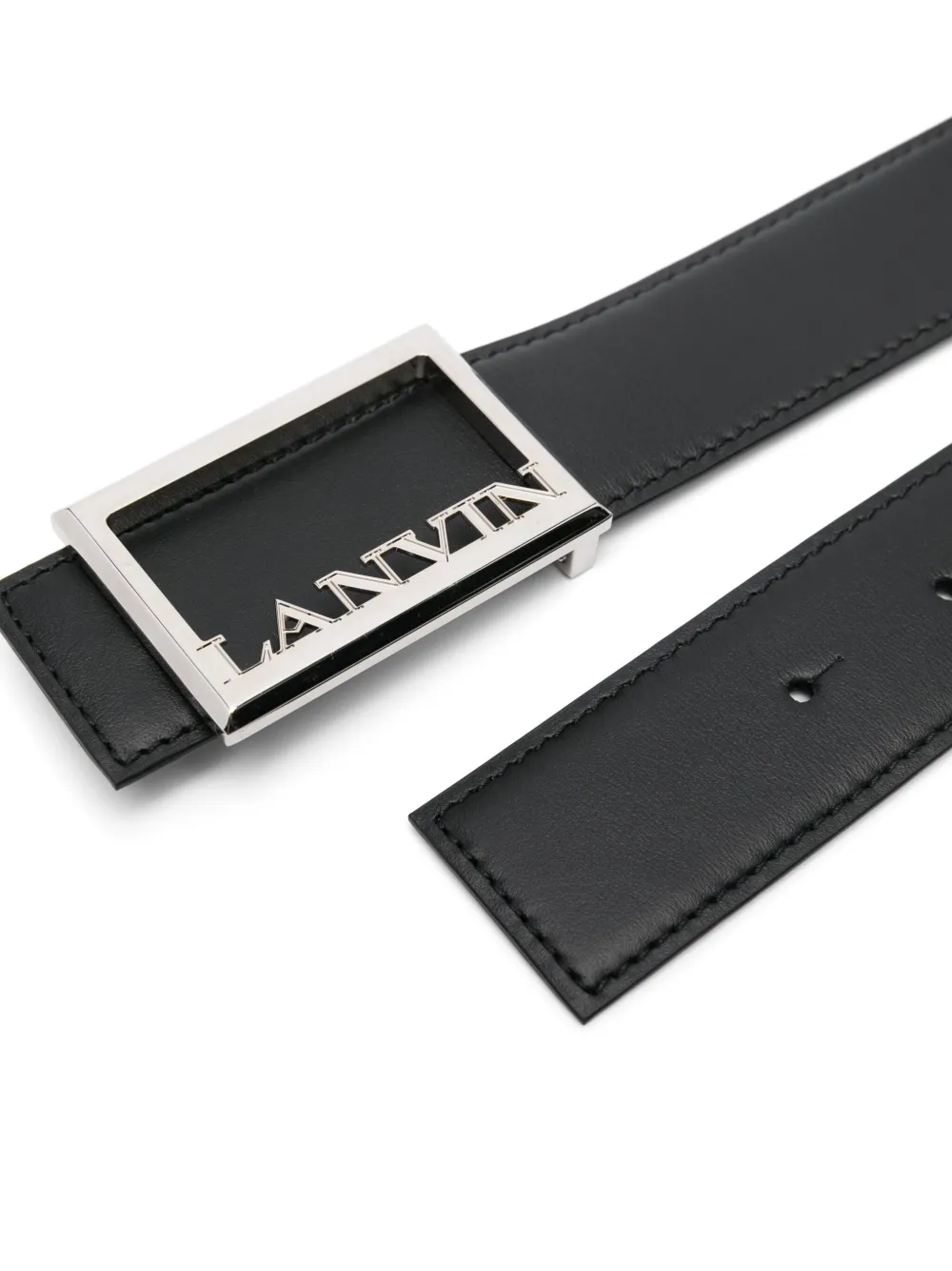 Lanvin Signature leather belt - Zwart