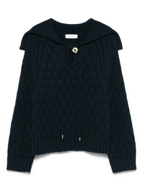 Lanvin pull à col marin - Bleu - Lanvin - Modalova