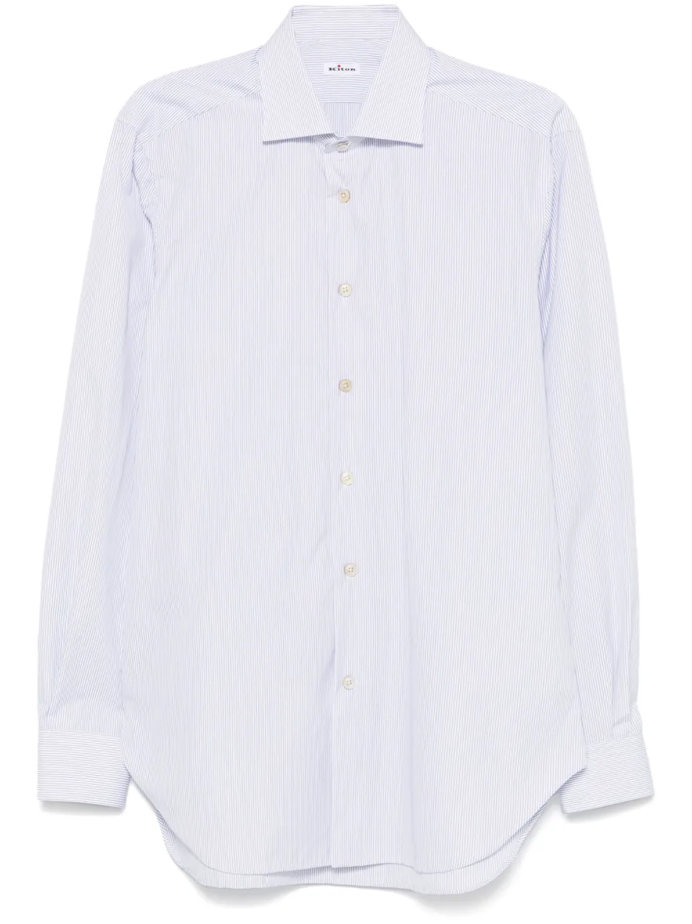 Kiton camisa con rayas estampadas | blanco | Image 1