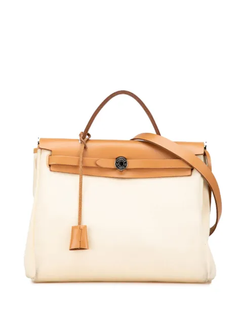 Hermès Pre-Owned 2019 Toile Herbag Zip 31 satchel