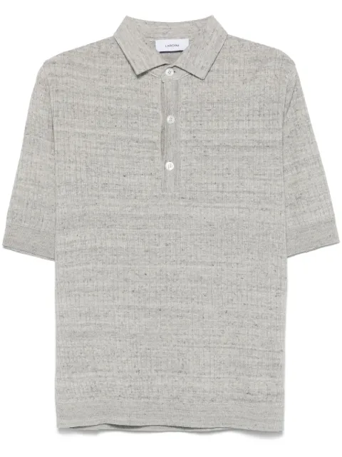 Lardini mélange polo shirt