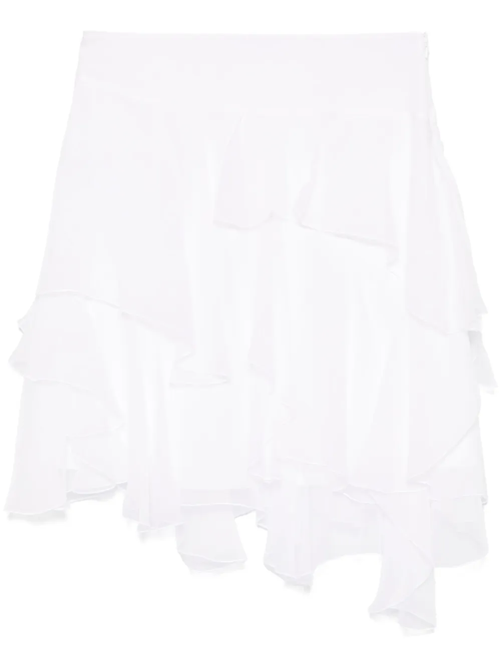 Alberta Ferretti Chiffon mini-rok Wit