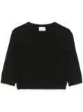 Saint Laurent wool cropped top - Black