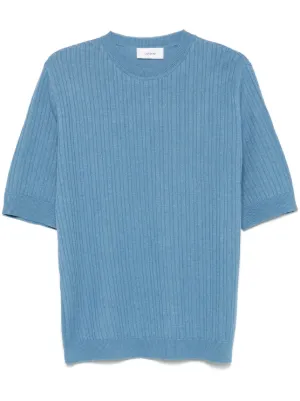 Tシャツ・カットソー LARDINI Men T Shirts ESLTMC77 ES64015 830 Blue LARDINI: T-shirt men - Black | Lardini t-shirt