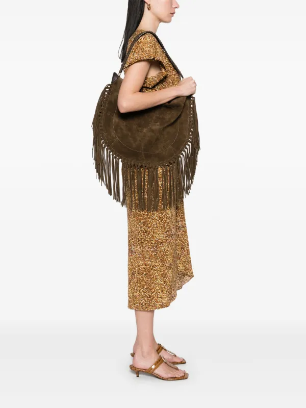 ISABEL MARANT Oskan Soft Hobo バッグ | ブラウン | FARFETCH JP