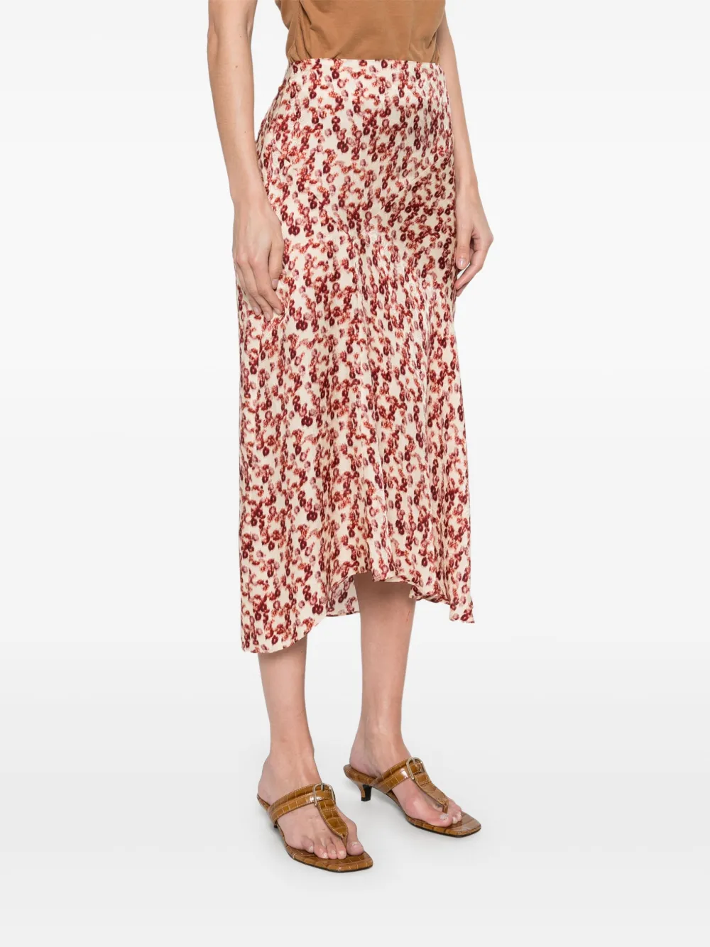ISABEL MARANT Lisanne midi-rok Beige