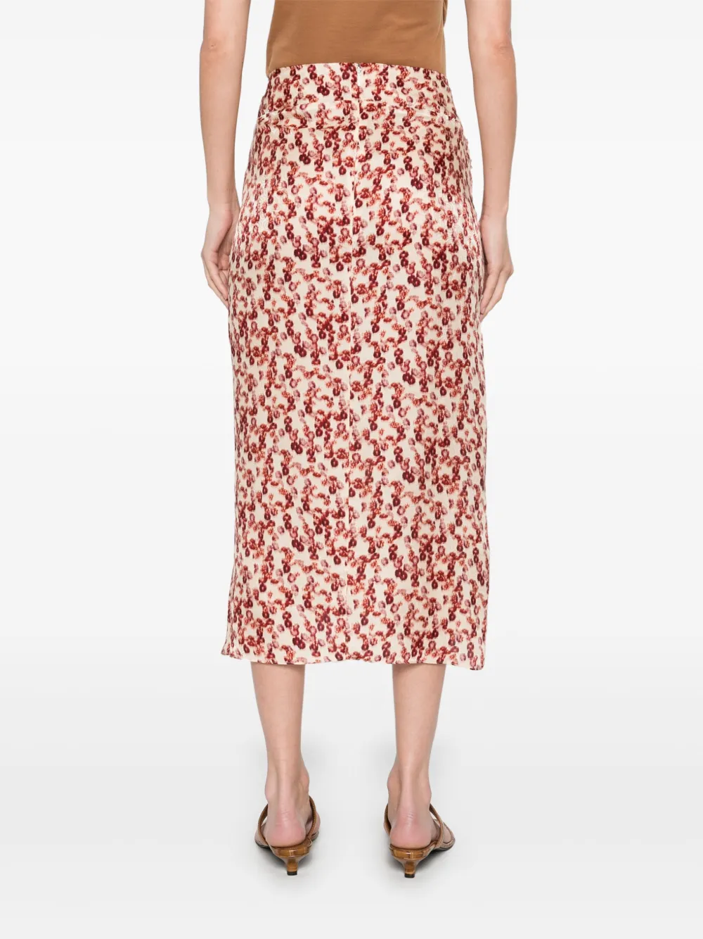ISABEL MARANT Lisanne midi-rok Beige