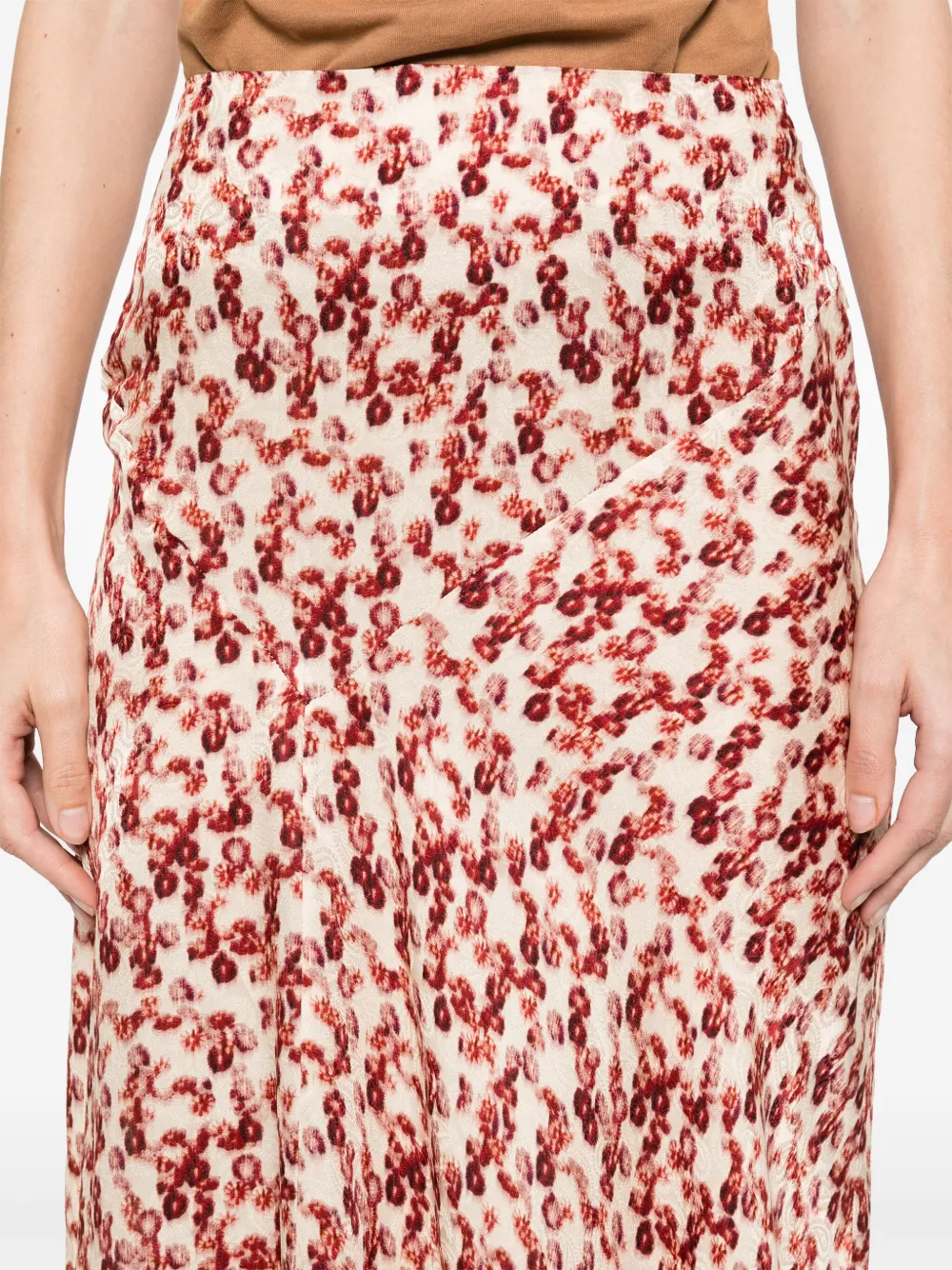 ISABEL MARANT Lisanne midi-rok Beige
