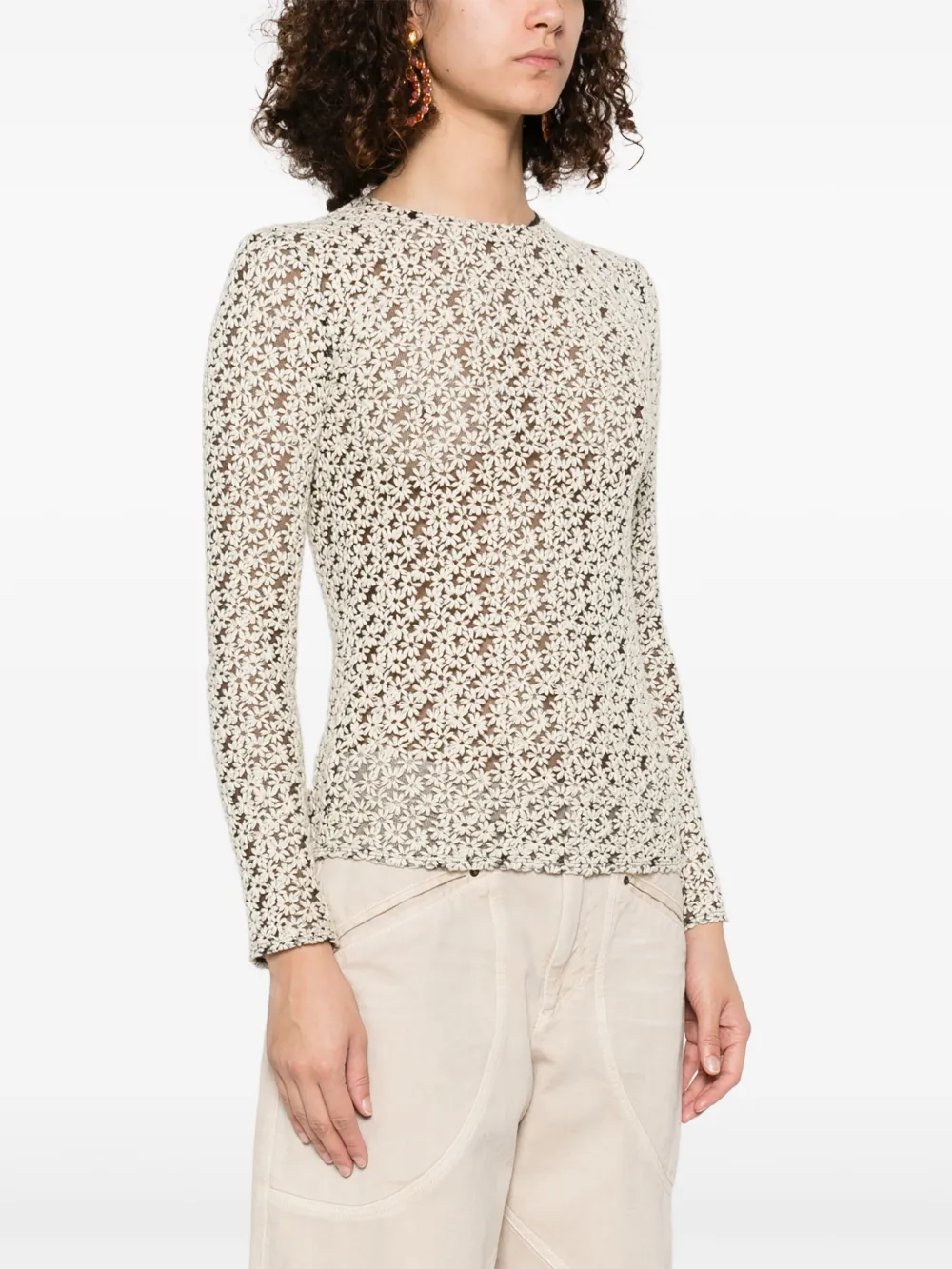 ISABEL MARANT Soline top Beige