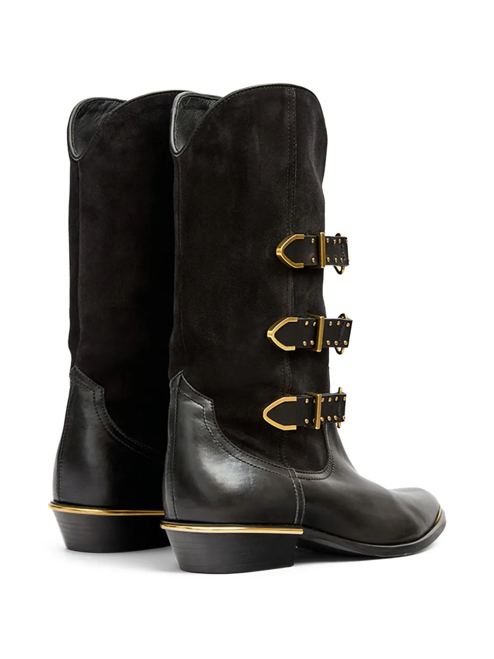 ISABEL MARANT Mexia buckle-fastening boots Black