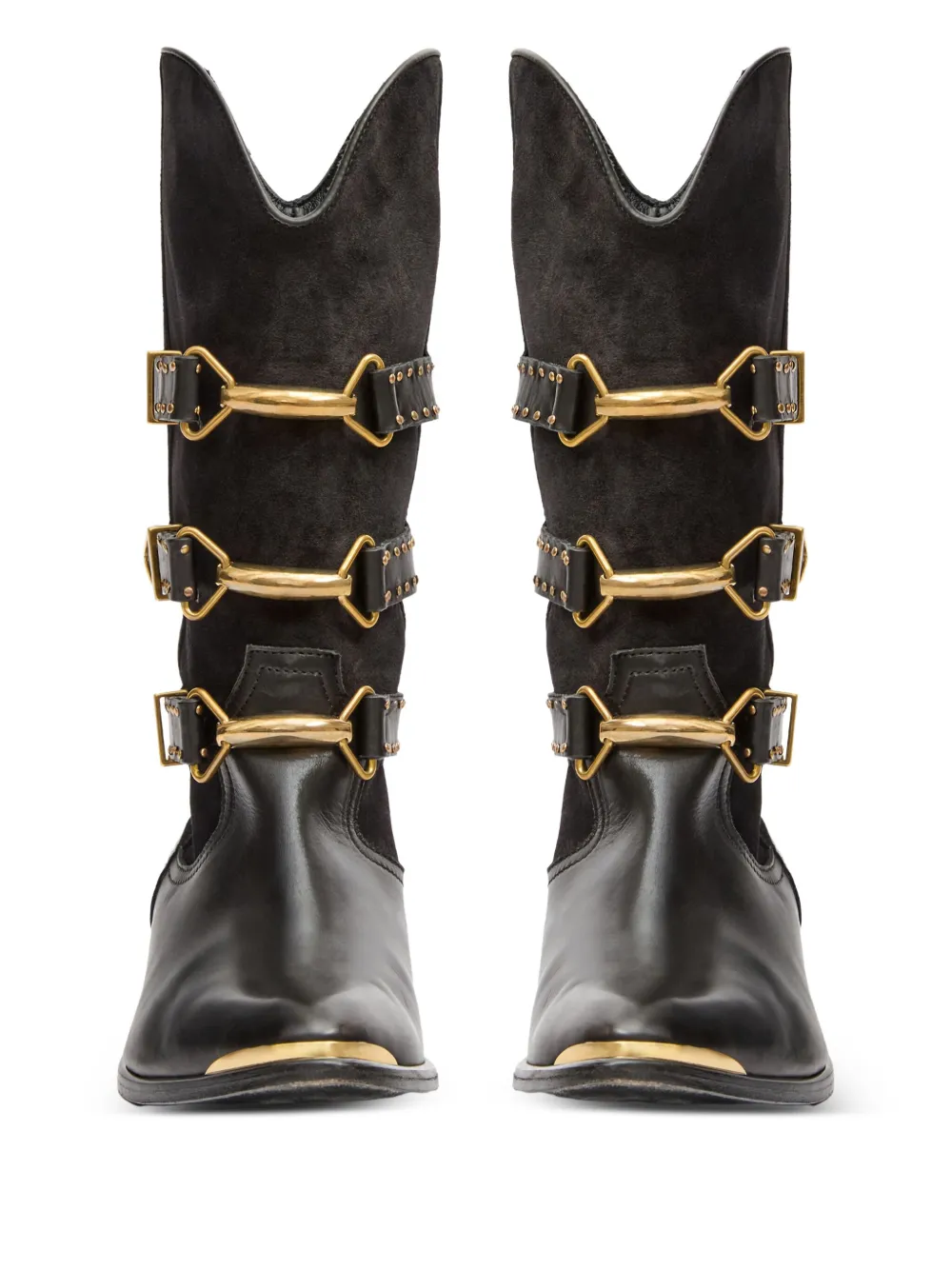 ISABEL MARANT Mexia buckle-fastening boots Black