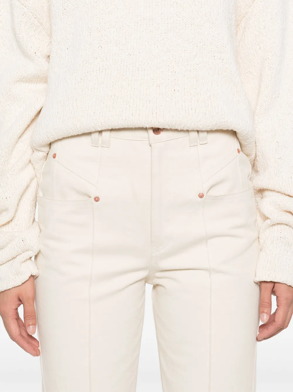ISABEL MARANT Lirokae broek Beige