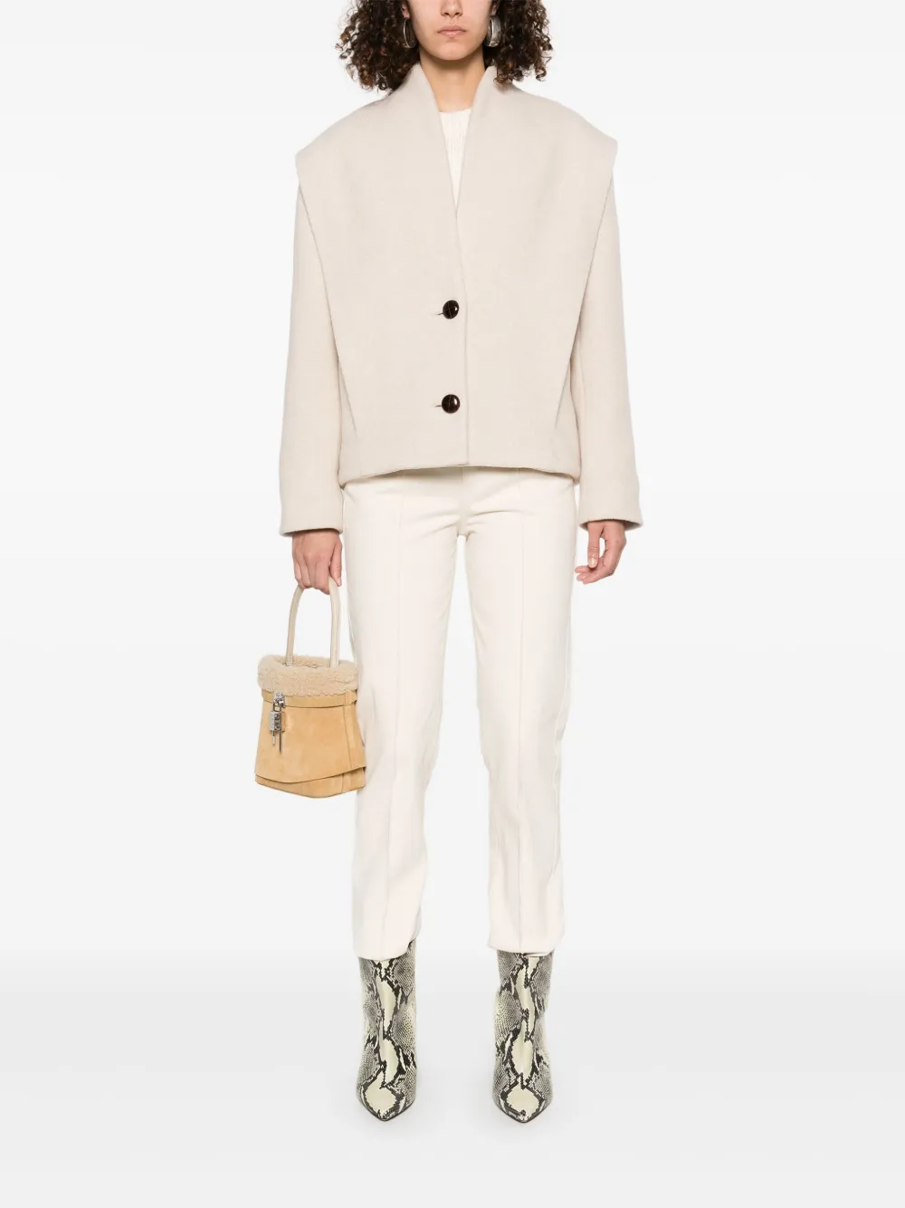 ISABEL MARANT Lirokae broek Beige
