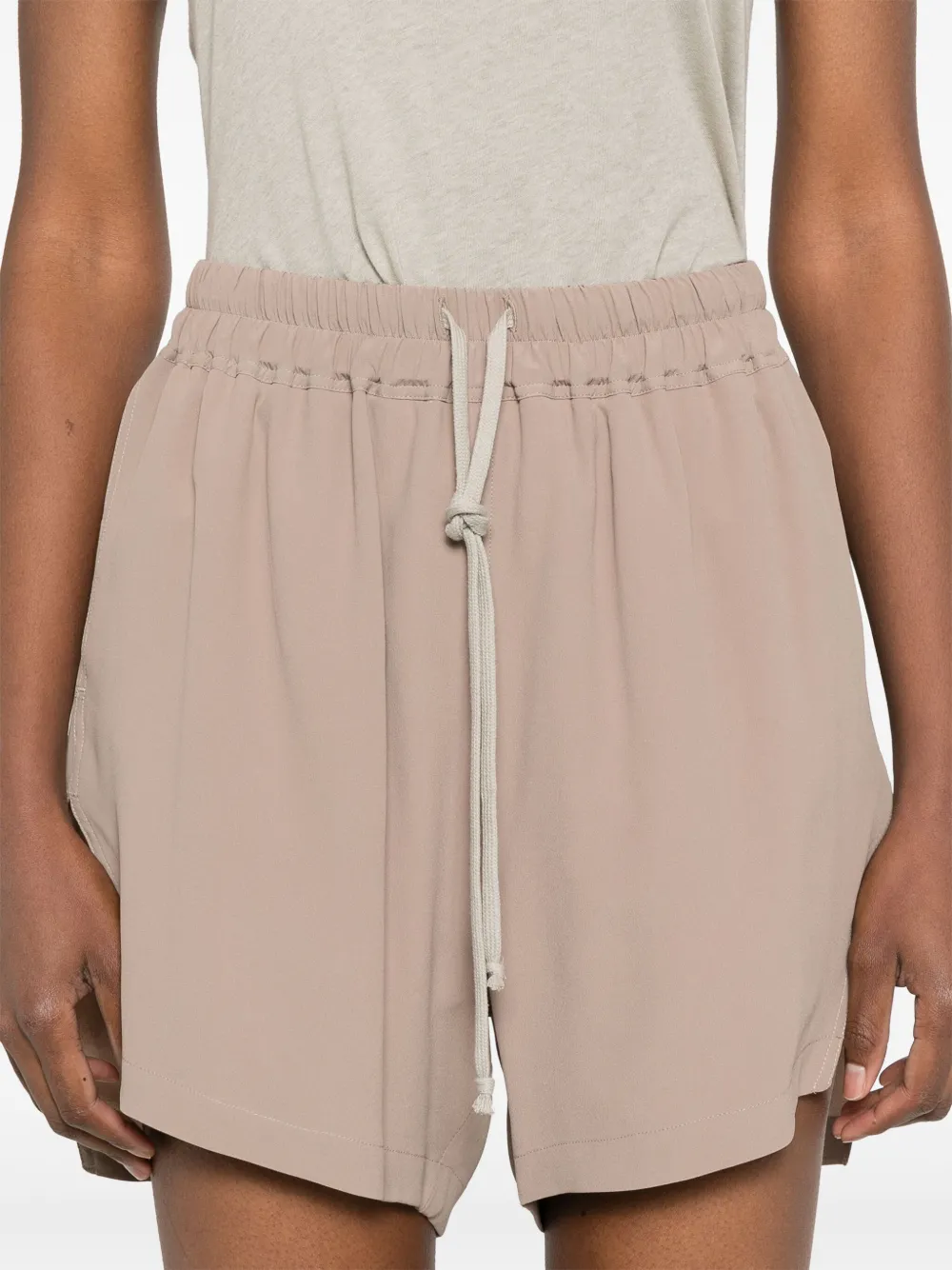 Rick Owens Shorts met trekkoord Beige