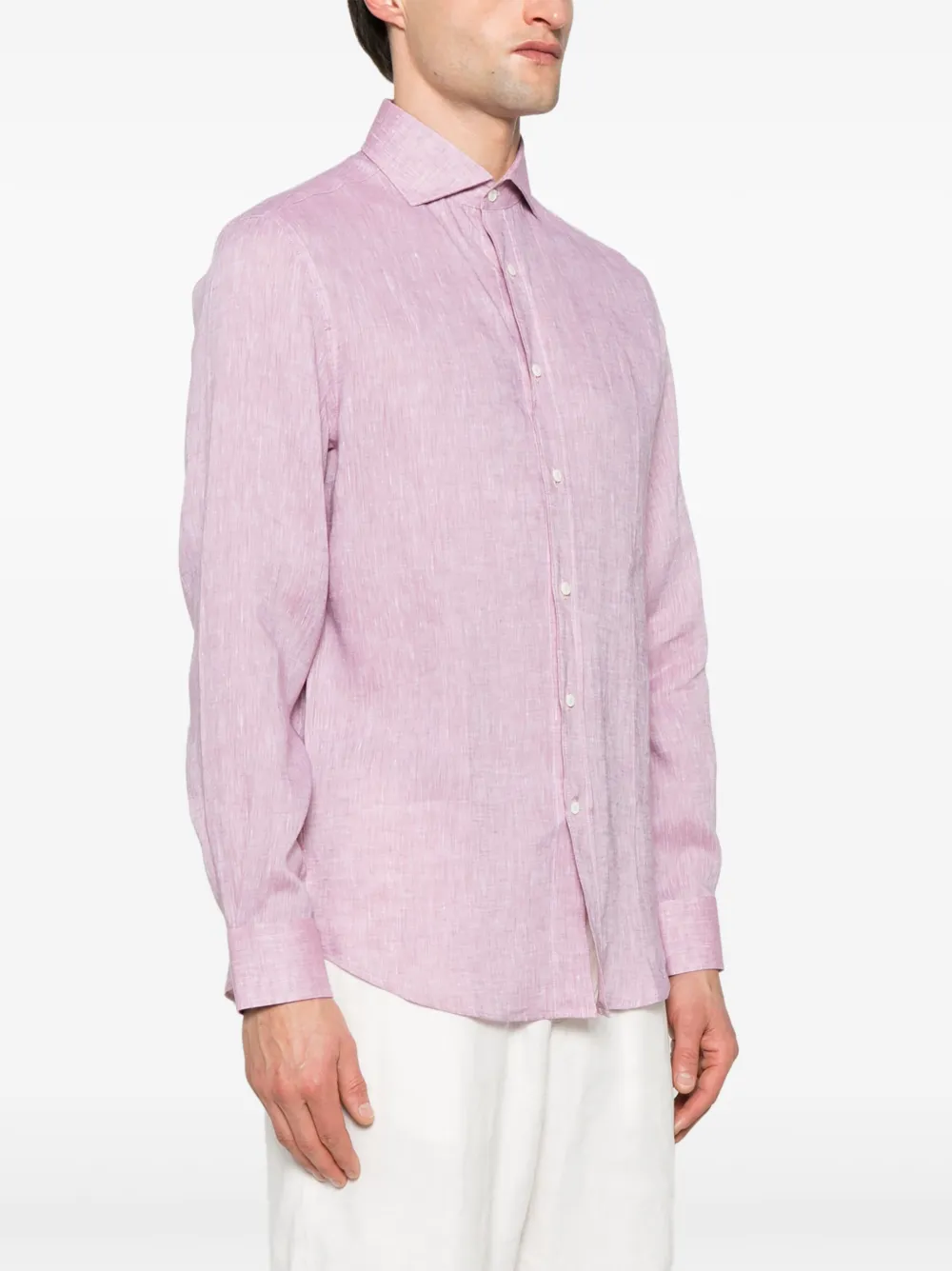 Brunello Cucinelli Linnen overhemd Rood