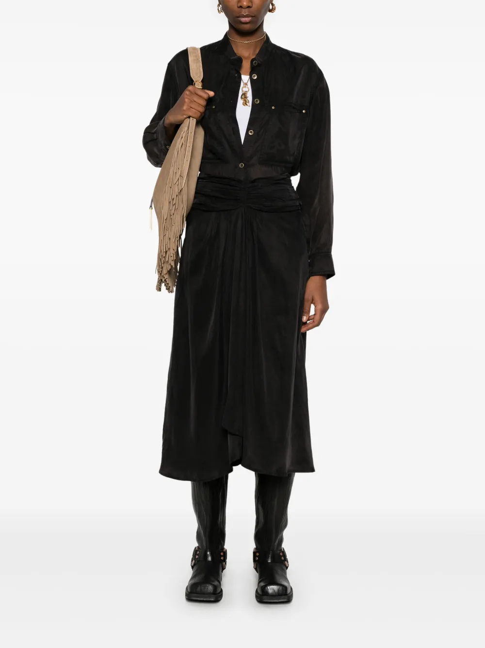 MARANT ÉTOILE Zoan midi-rok - Zwart