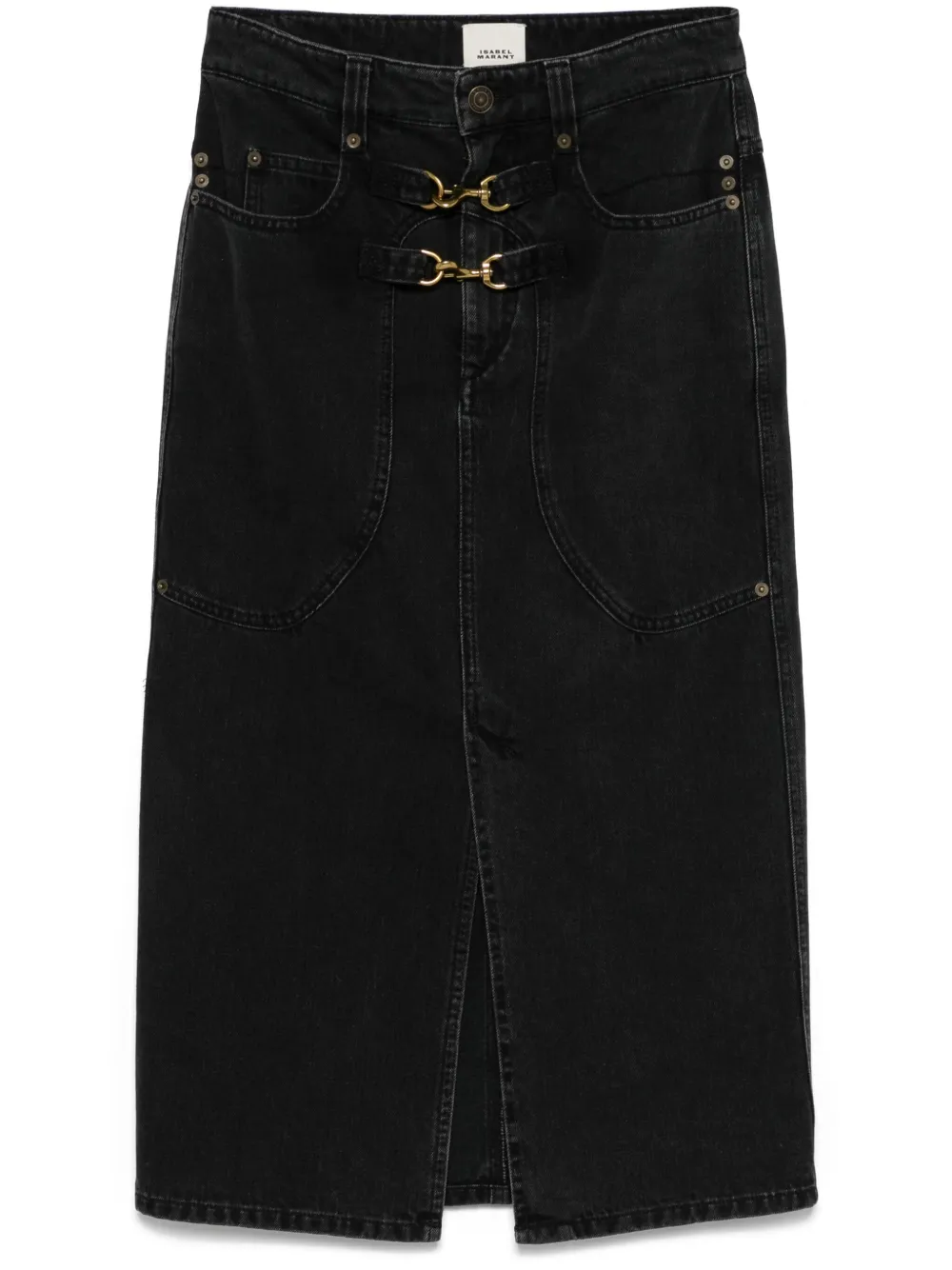 ISABEL MARANT Pavina denim rok Zwart