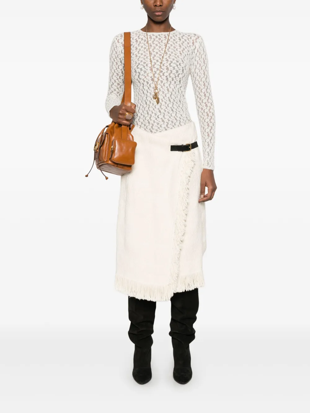ISABEL MARANT Galla rok Beige
