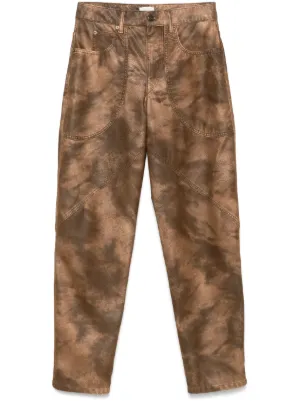 【送料&関税込】Marant Atoile Driane Cotton Trousers ISABEL MARANT Ekla linen-blend ripstop tapered pants | THE