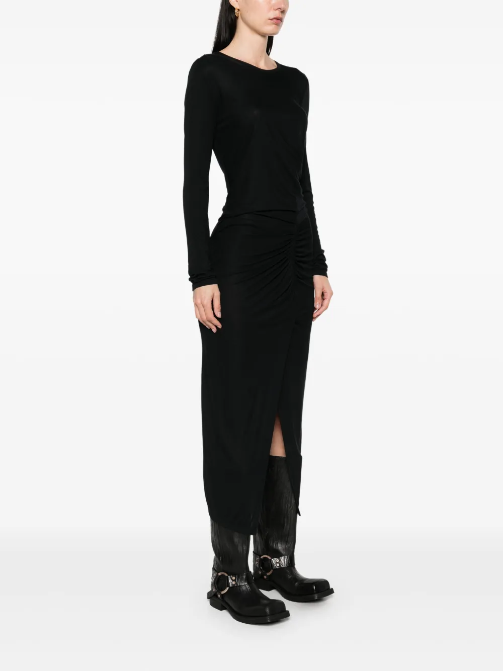 MARANT ÉTOILE Jelina midi-jurk Zwart