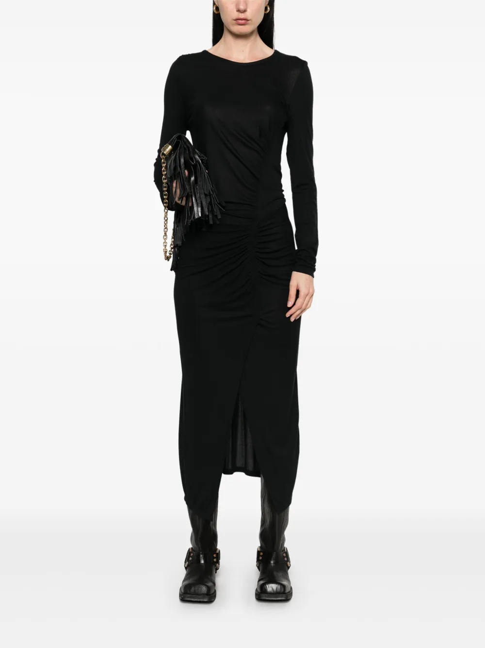 MARANT ÉTOILE Jelina midi-jurk Zwart