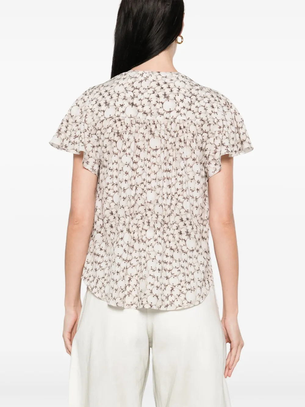 ISABEL MARANT Synda blouse Wit