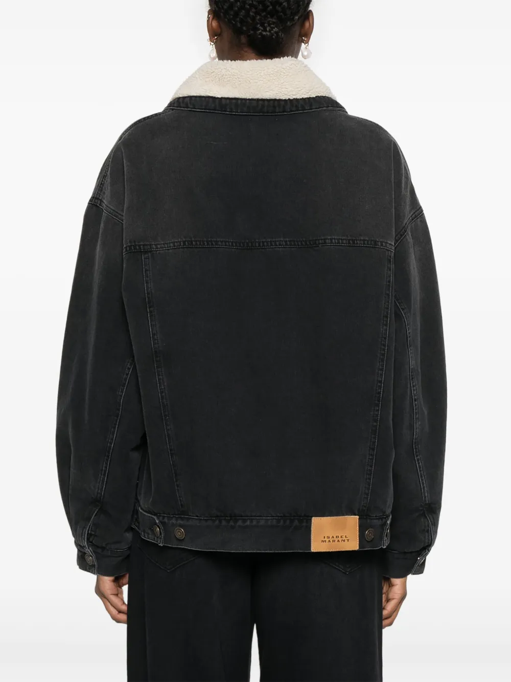 ISABEL MARANT Pimia denim jack Zwart