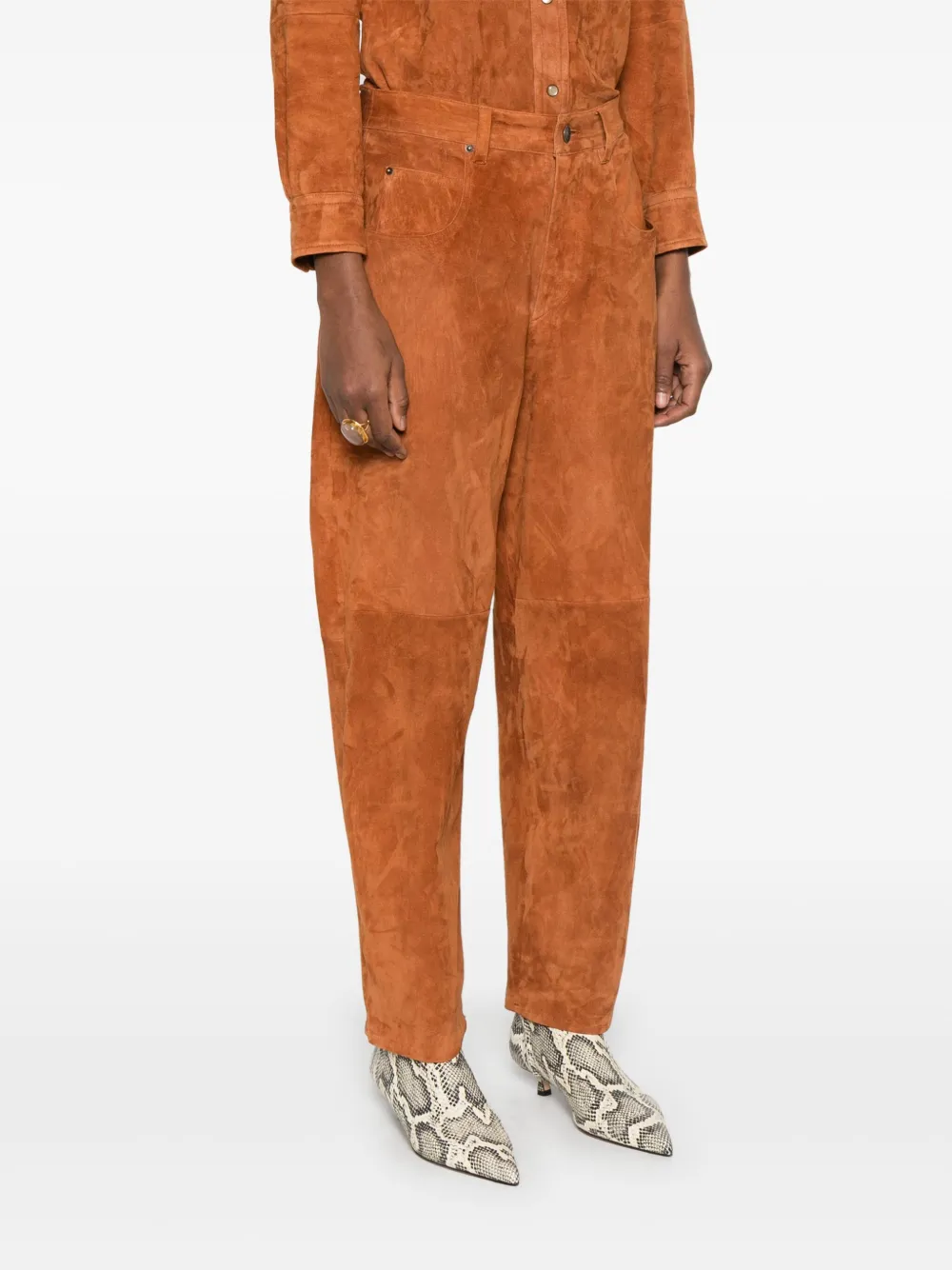 Isabel Marant Darielle Trousers In Brown