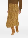 ISABEL MARANT sequin-pattern midi skirt - Yellow