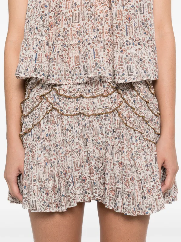 ミニスカート Marant Etoile Ceola Cotton Blend Miniskirt 28331550_57920366_600.jpg