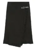 ISABEL MARANT tassel-hem midi skirt - Black
