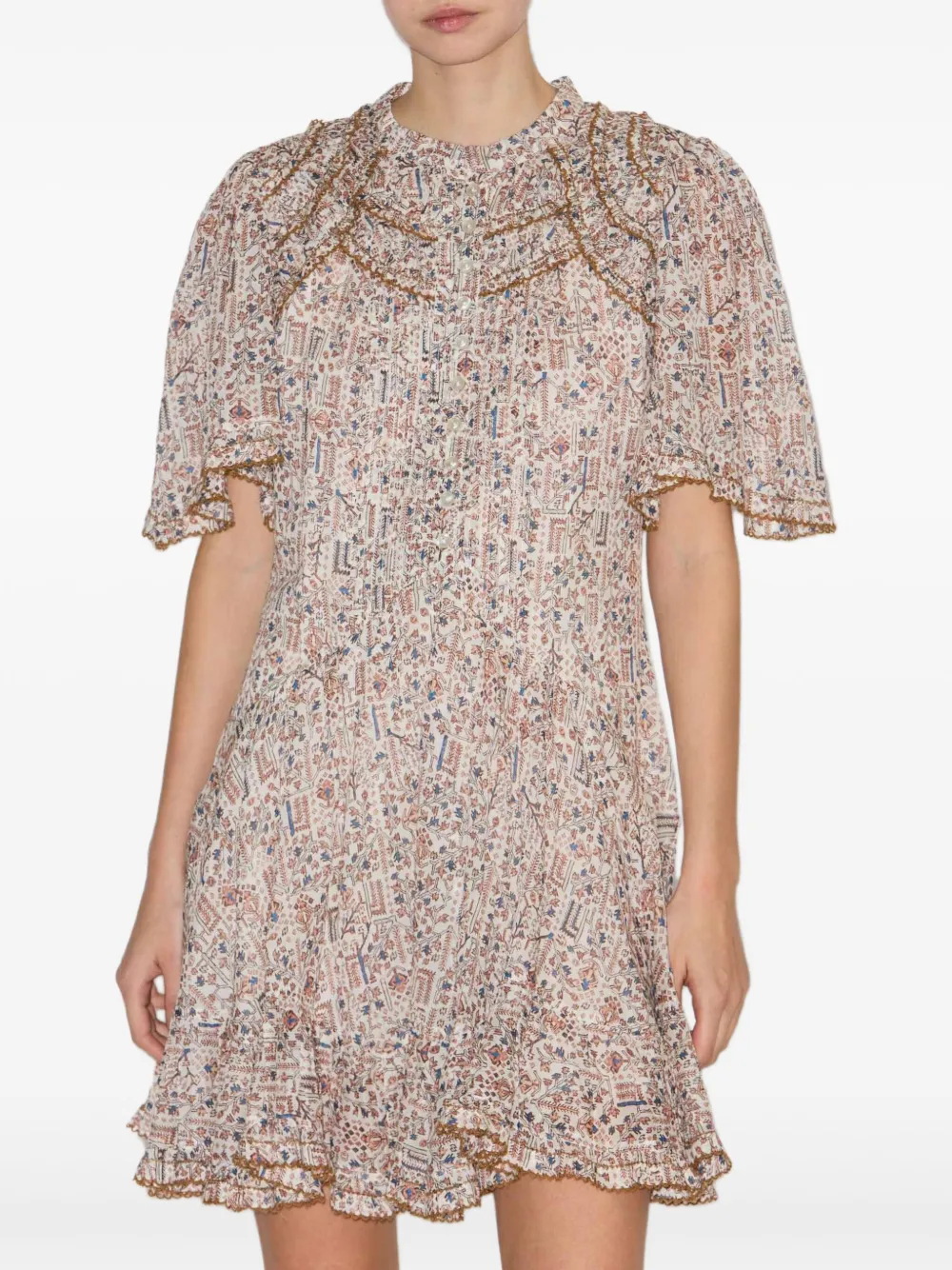 MARANT ÉTOILE Celyana mini-jurk Beige