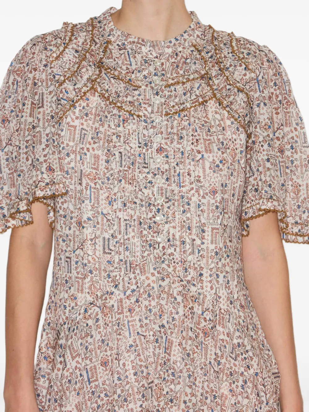 MARANT ÉTOILE Celyana mini-jurk Beige