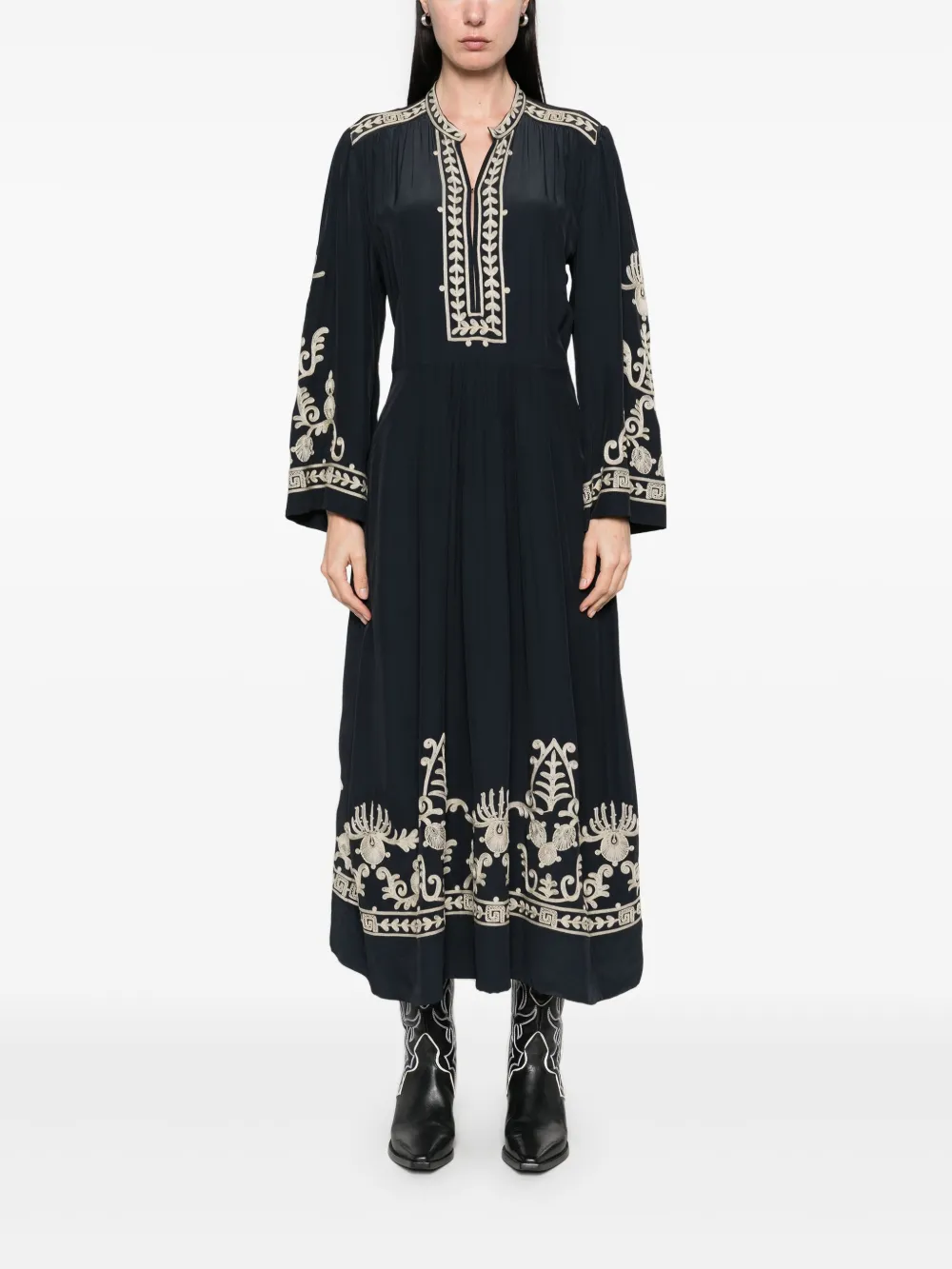 MARANT ÉTOILE Feliana midi-jurk Zwart