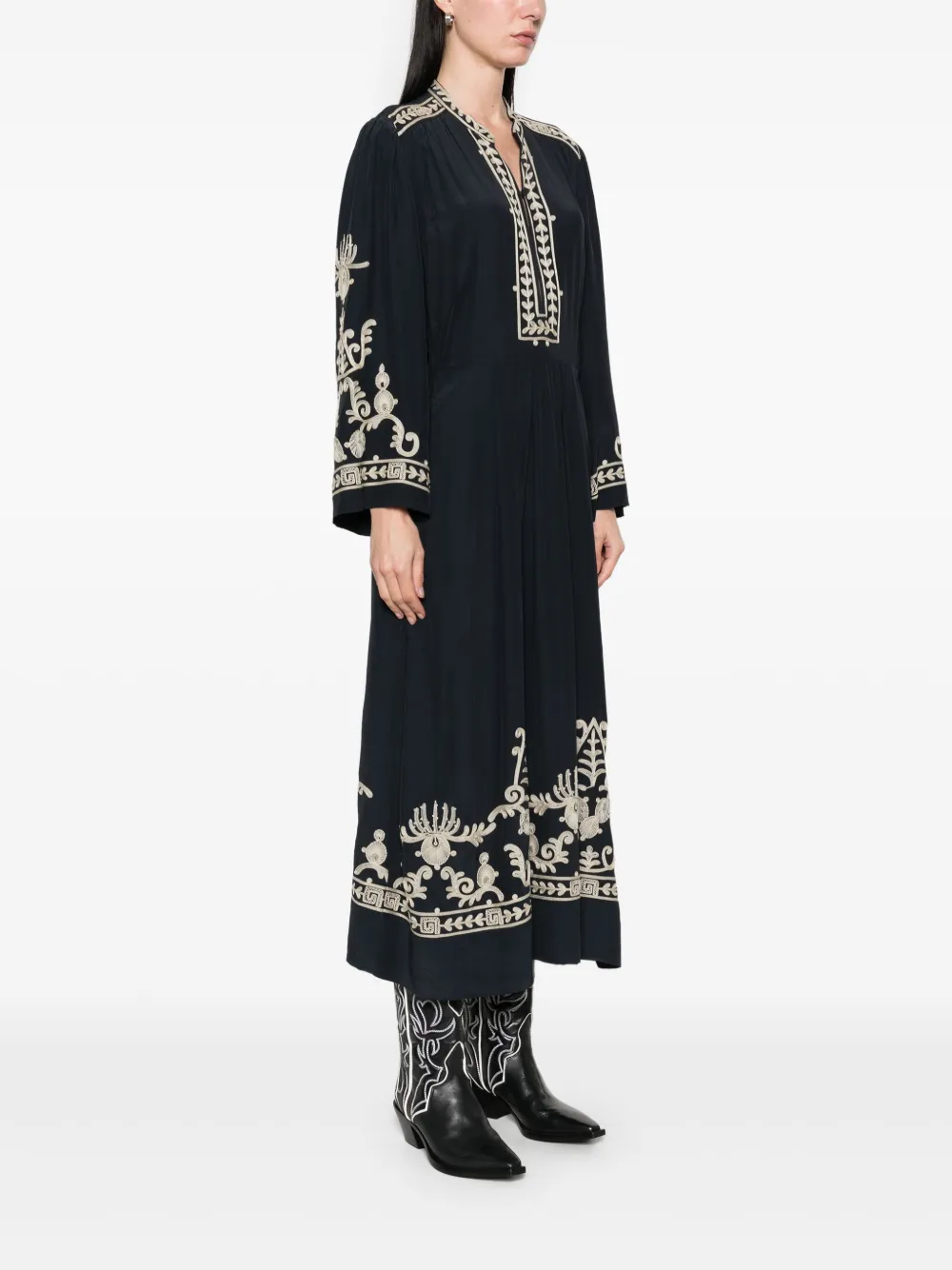 MARANT ÉTOILE Feliana midi-jurk Zwart