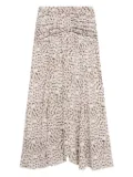 ISABEL MARANT sequin-print midi skirt - Neutrals