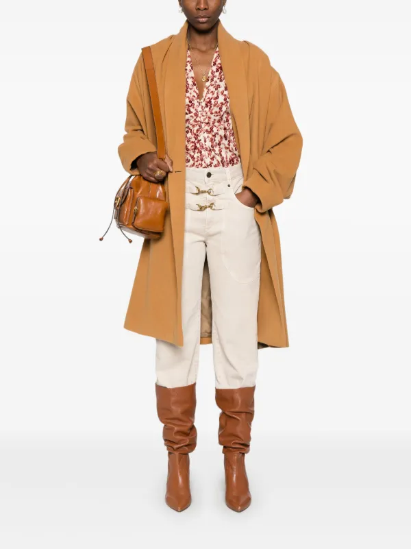ISABEL MARANT Elise Coat | Brown | FARFETCH
