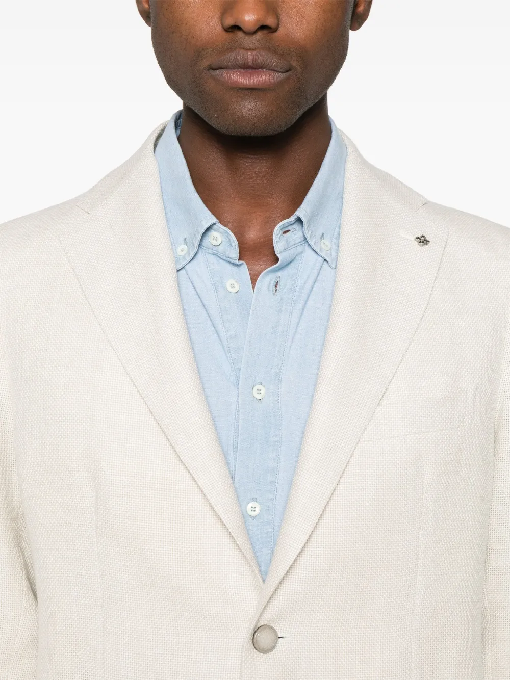 Shop Tagliatore Montecarlo Blazer In Neutrals
