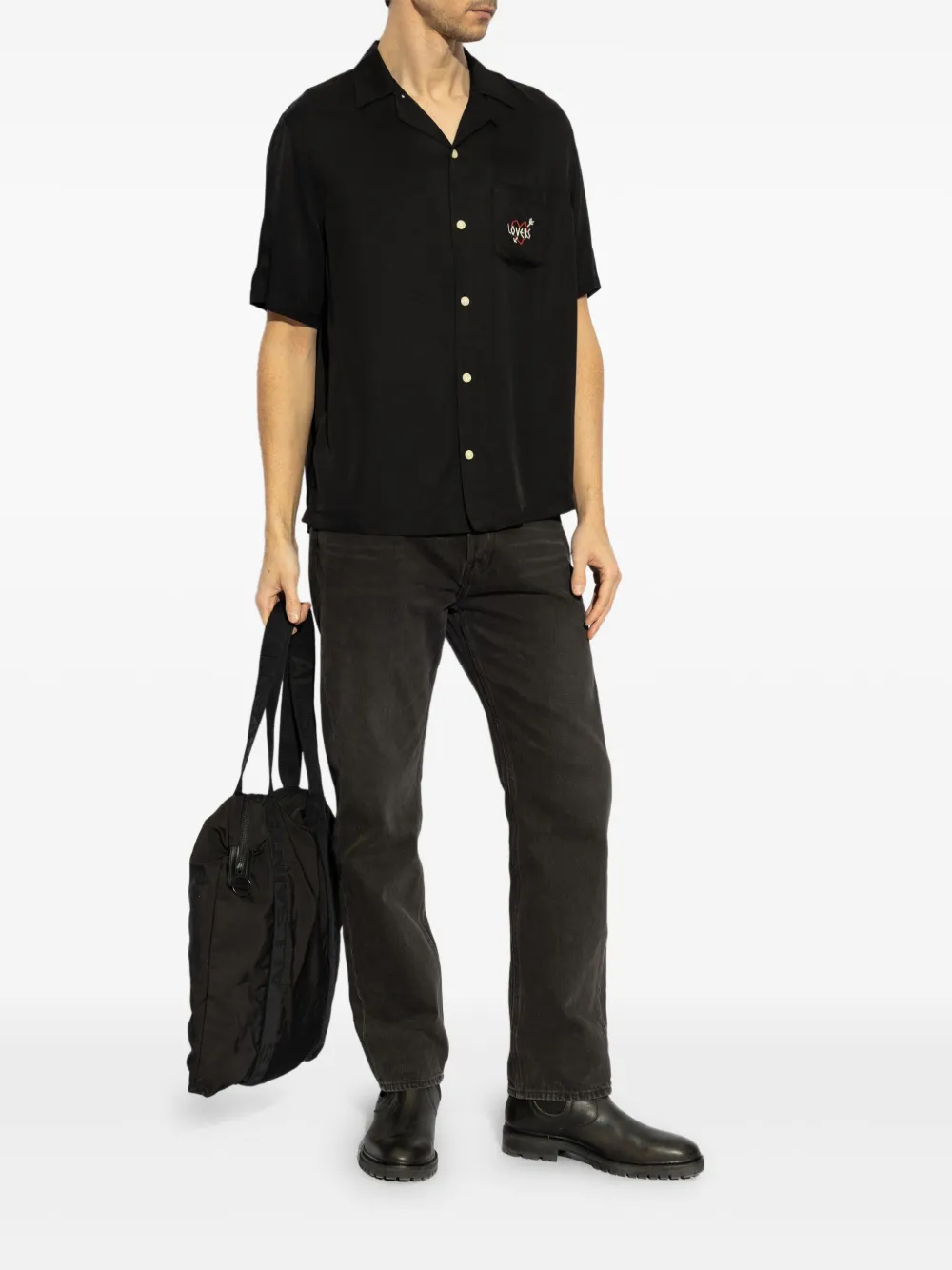 AllSaints Lovers shirt - Zwart